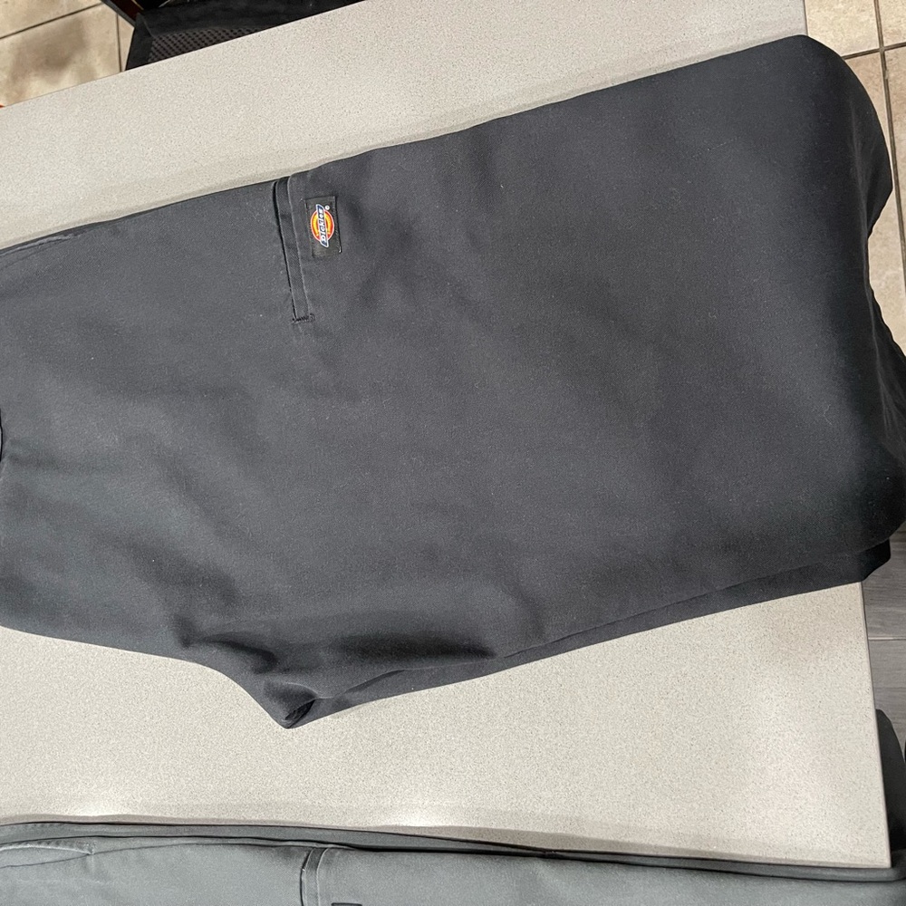 USED Loose Fit Double Knee Work Pants, BLACK 44/32